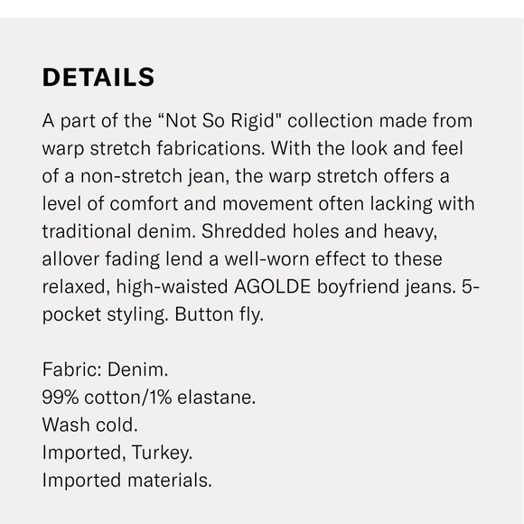 Agolde Not So Rigid Jeans - Picture 2 of 8